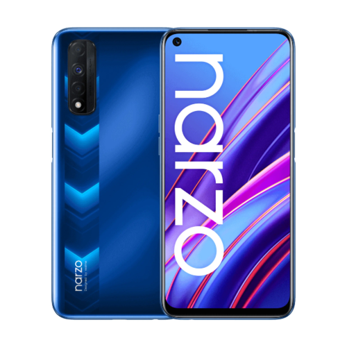 Телефон Realme RMX3242 Narzo 30 5G 128Gb Ram 4Gb Racing Blue фото 