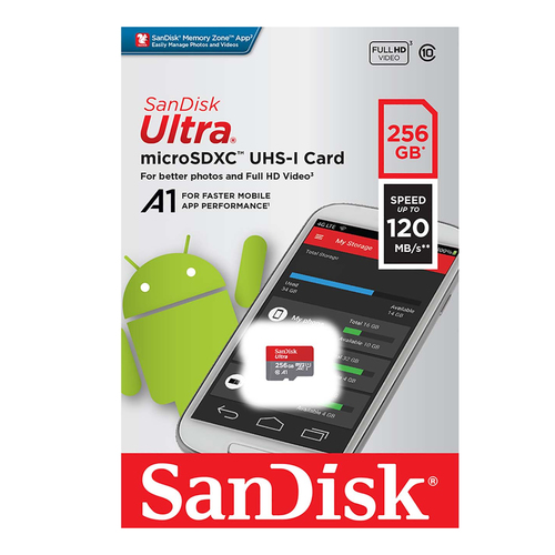 Карта памяти microsd sandisk ultra 128gb uhs i sdsqua4 128g gn6mn